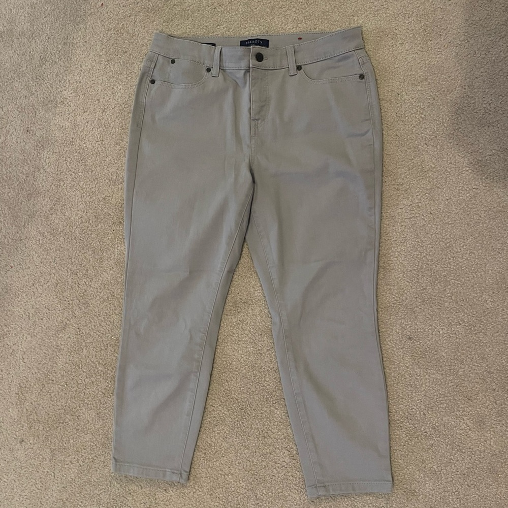 Talbots Gray Jegging Crop Pants